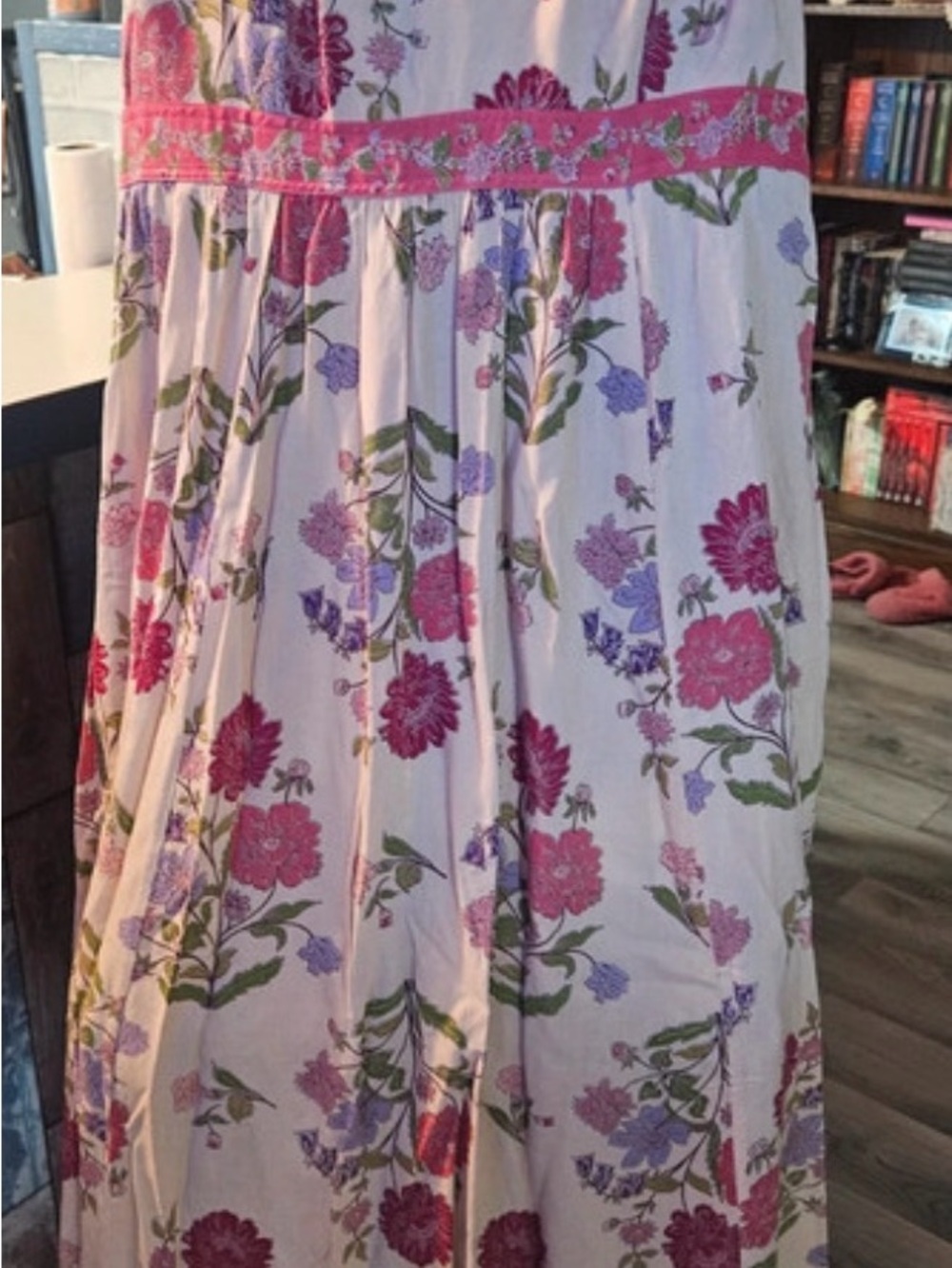 Patrons of Peace Floral Boho Cottagecore Midi Dress Women’s Large - Picture 2 of 3